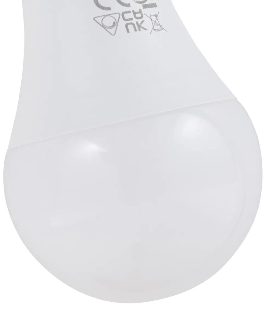 Lâmpada LED E27 regulável RGBW A60 Opala 9W 806 lm 2700-6500K