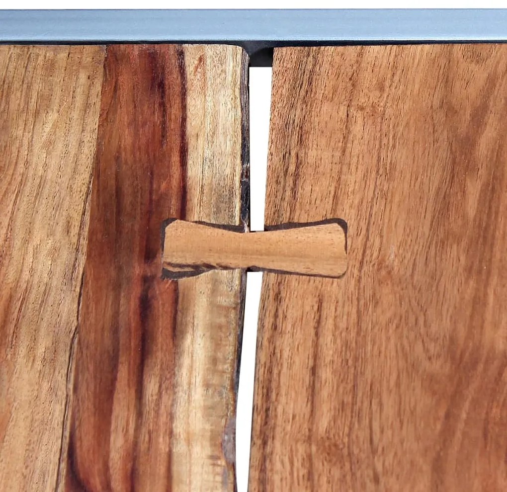Conjunto de mesas de centro 2 pcs madeira de acácia maciça