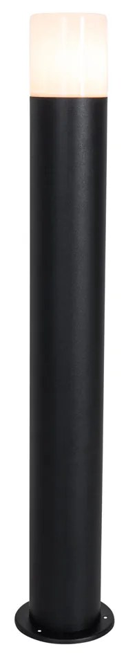 Candeeiro de pé para exterior preto abajur opala 70 cm - Odense