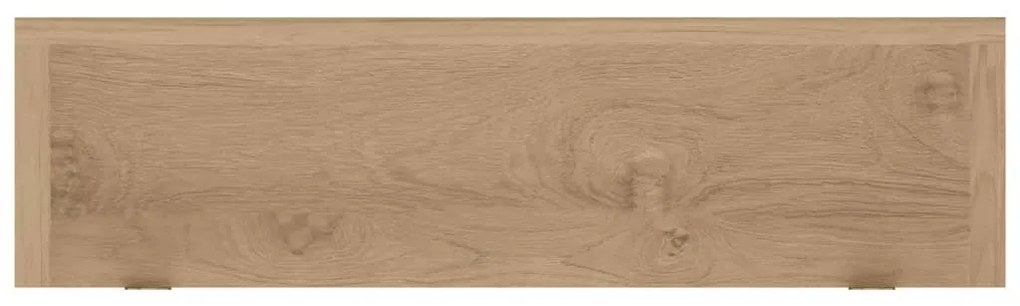 Prateleiras de parede 2 pcs 90x15x4 cm madeira de teca maciça