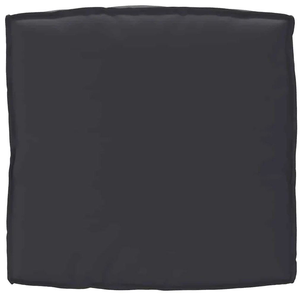 Almofada de Palete para Assento Preta 80x80x12 cm Tecido Oxford