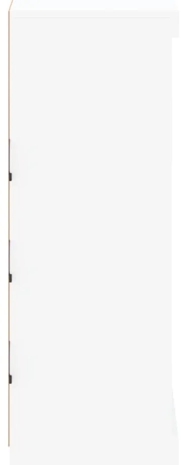 Aparador com luzes LED 81x37x100 cm branco