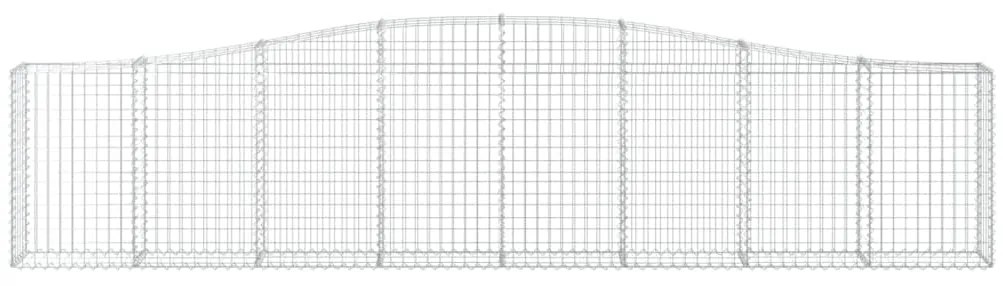 Cestos gabião arqueados 10pcs 400x30x80/100cm ferro galvanizado