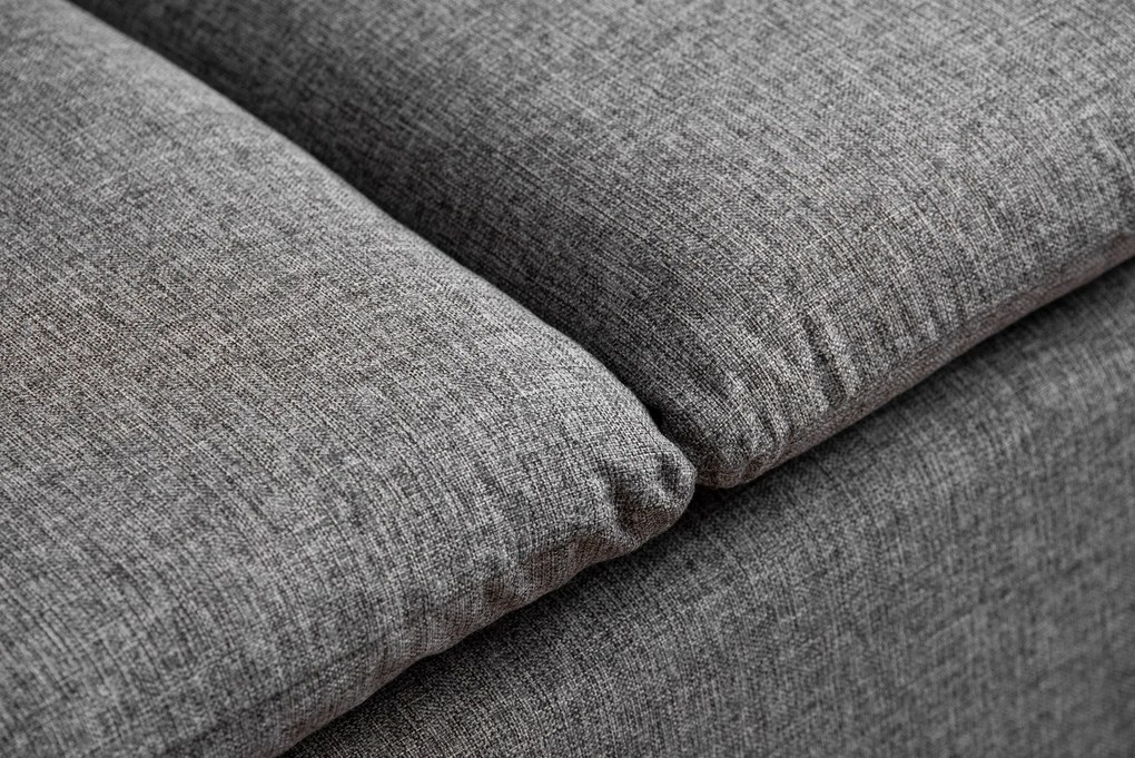 Sofá de 2 Lugares Pafu Lungo — Cinzento - 180x52x75 cm - Design Modern