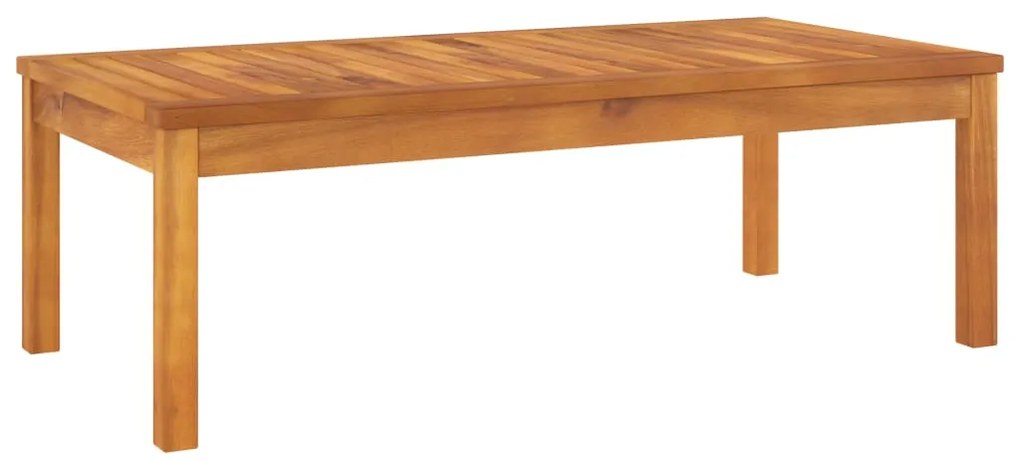 4 pcs conj. lounge jardim c/ almofadões cor creme acácia maciça