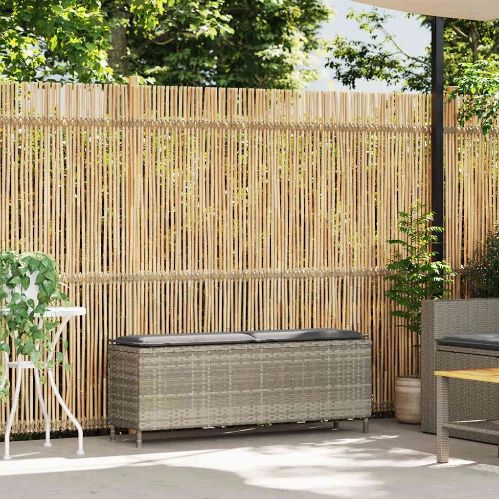 Banco de jardim com almofadão 110x30x40,5 cm vime PE