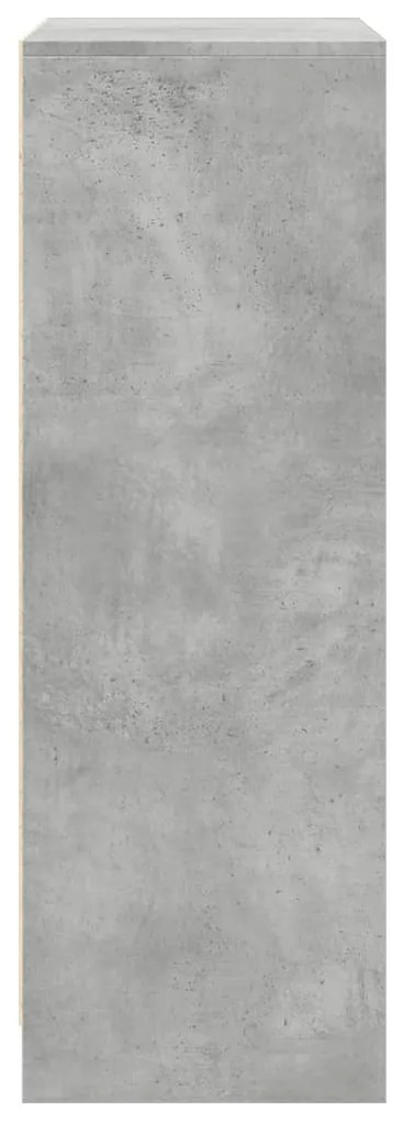 Aparador 77x34x100 cm madeira processada cinza cimento