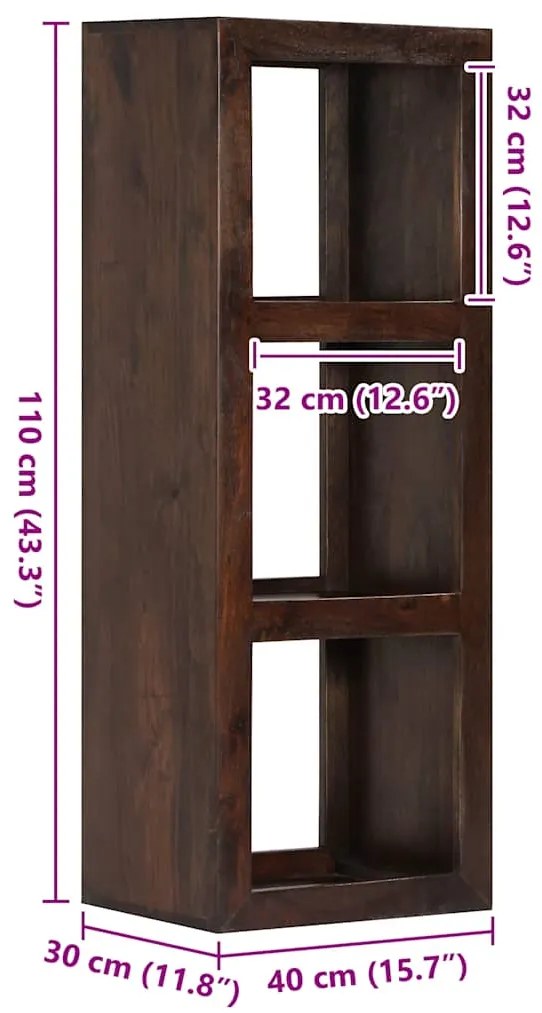 Móvel consola 40x30x110 cm madeira de acácia maciça