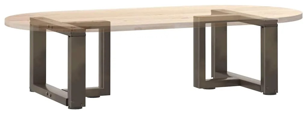 Pés para mesa de centro em forma de T, 2 peças, preto, 40x25x(30-31) c