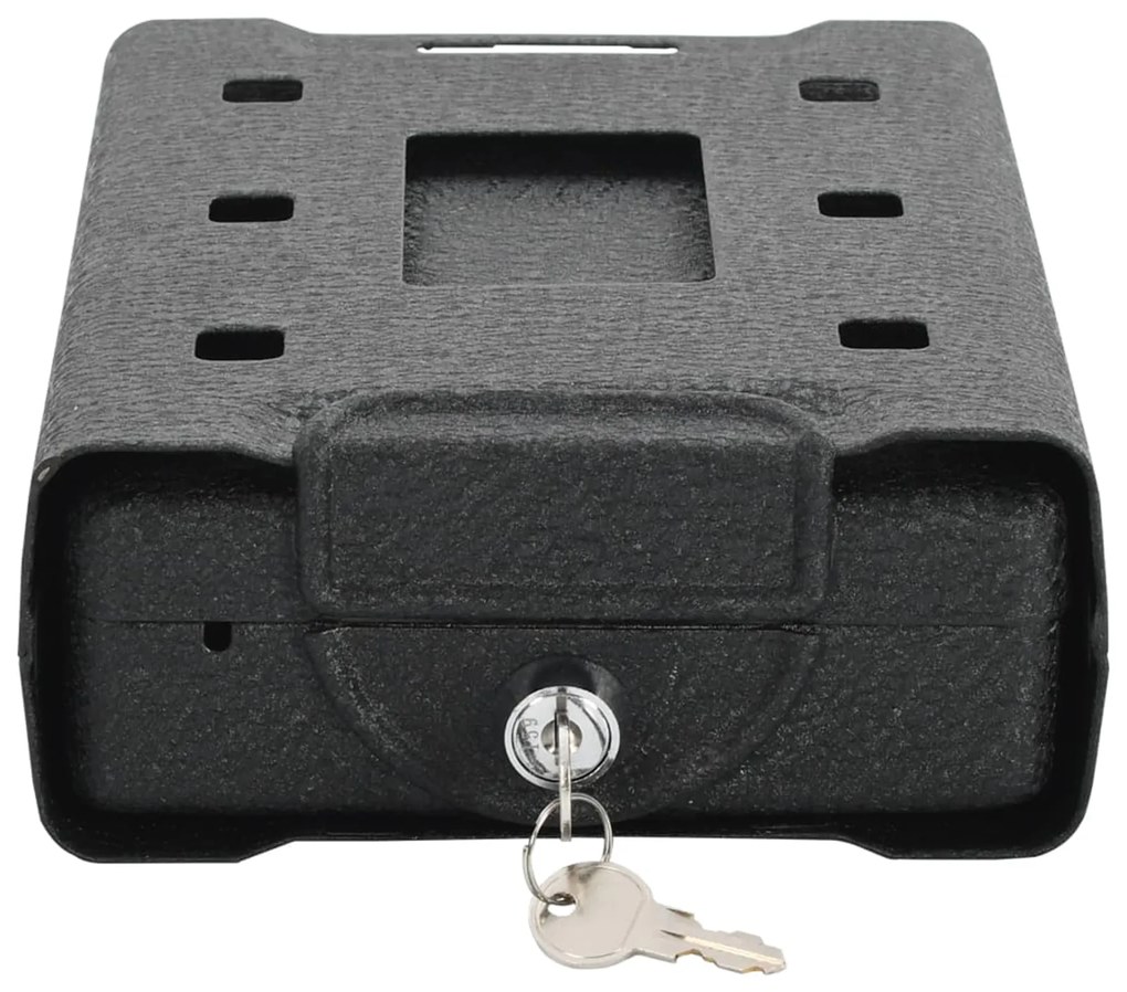 Cofre de Segurança Preto Metal Pequeno Fechaduras