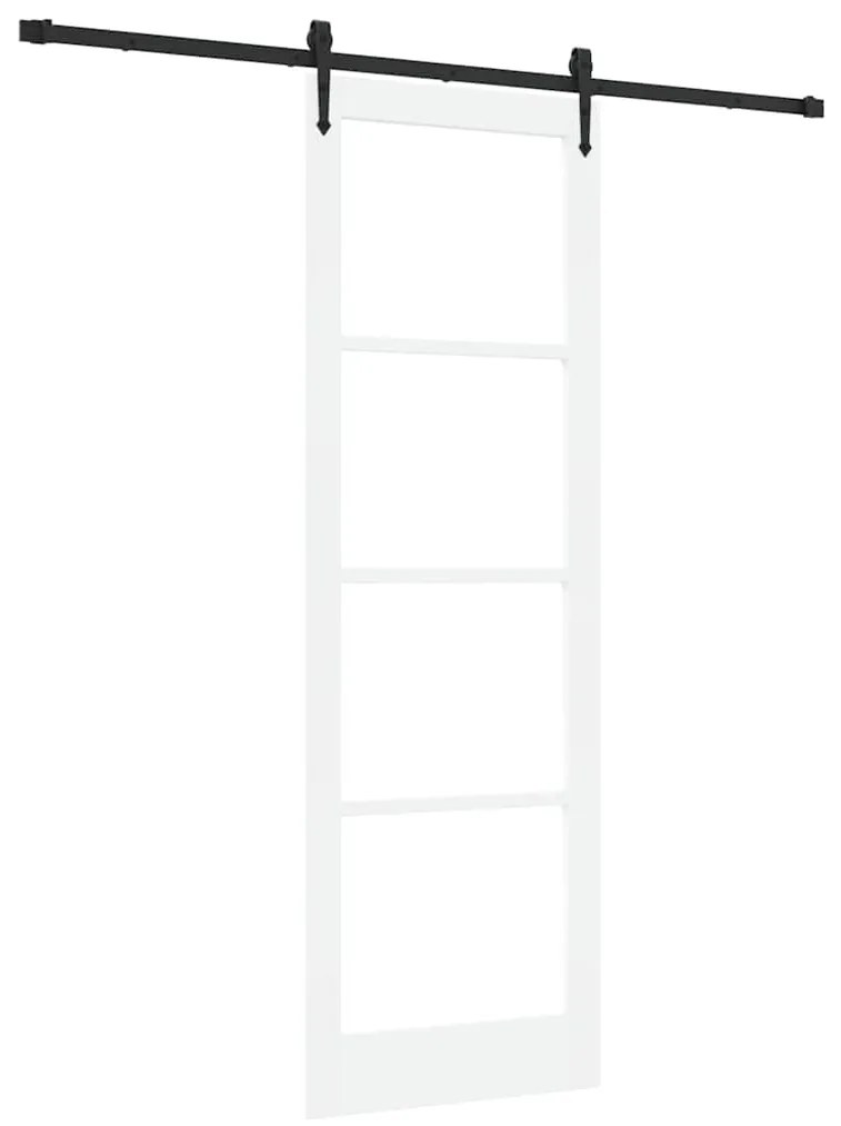 Porta Deslizante com Conjunto de Ferragens 'ORKDAL'Branco 78x232 cm