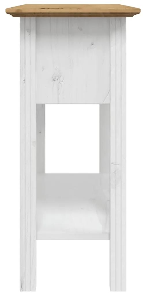 Consola de Entrada Outo em Madeira de Pinho - Castanho/Branco - Design