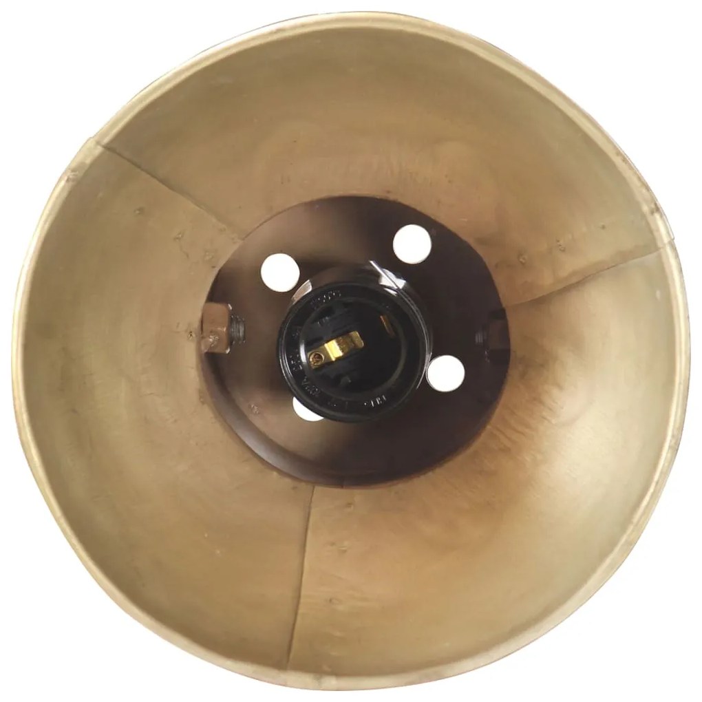 Candeeiro de parede redondo estilo industrial E27 bronze