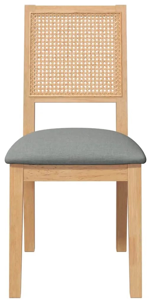 Cadeiras de jantar com almofadões 2 pcs madeira maciça