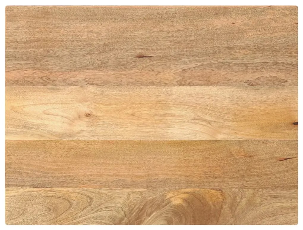 vidaXL Tampo de mesa retangular 80x50x2,5 cm mangueira maciça