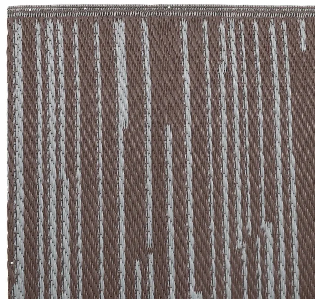Tapete de exterior 80x250 cm ARAKIL PP Castanho