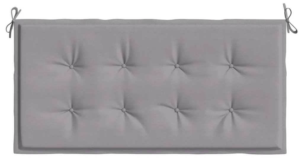 Almofadão p/ banco de jardim 100x50x4cm tecido oxford cinza