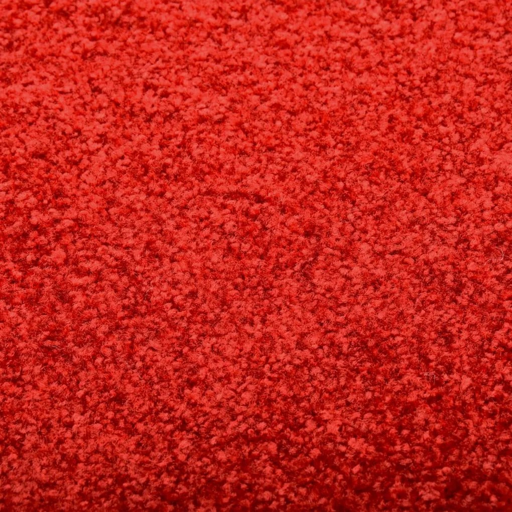 Tapete de porta lavável 60x180 cm vermelho