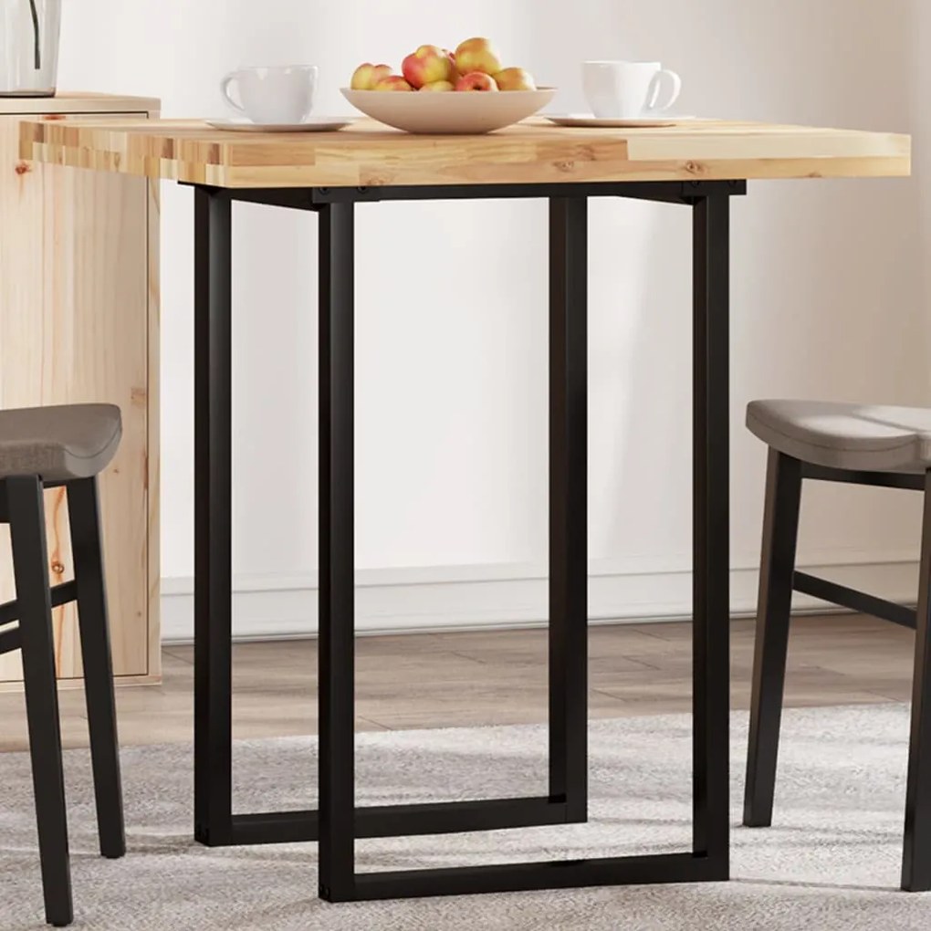 vidaXL Tampo de mesa quadrado 70x70x4 cm madeira de acácia maciça
