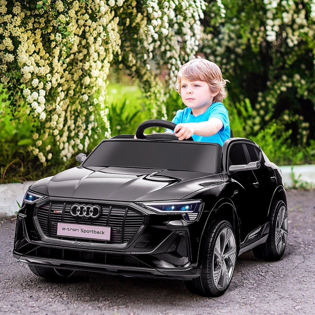 HOMCOM Carro Elétrico Audi E-Tron 12V para Crianças acima de 3 Anos co