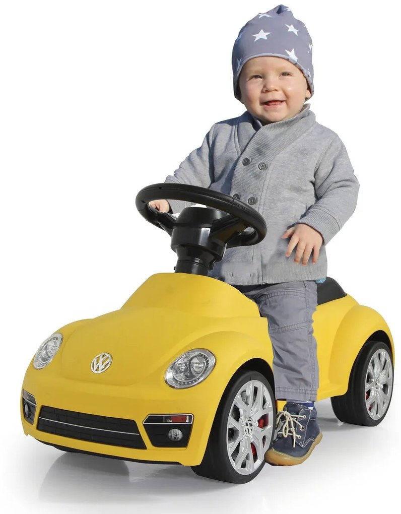 Andarilho Bebés VW Beetle Amarelo