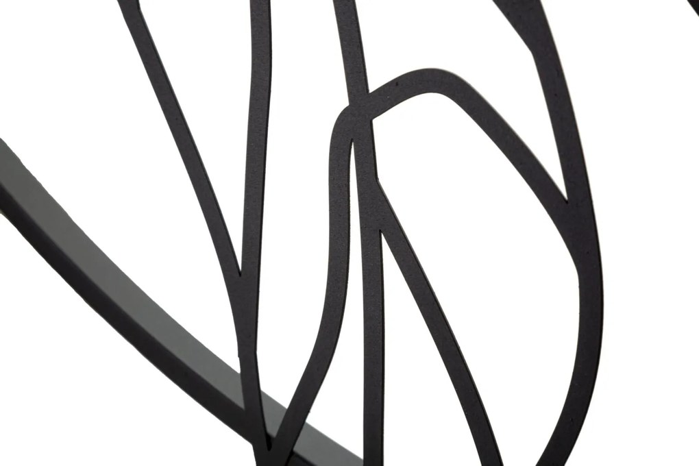 DECORAÇÃO DE PAREDE SIMPLY FLOTIS 63x2x69 CM PRETO/DOURADO