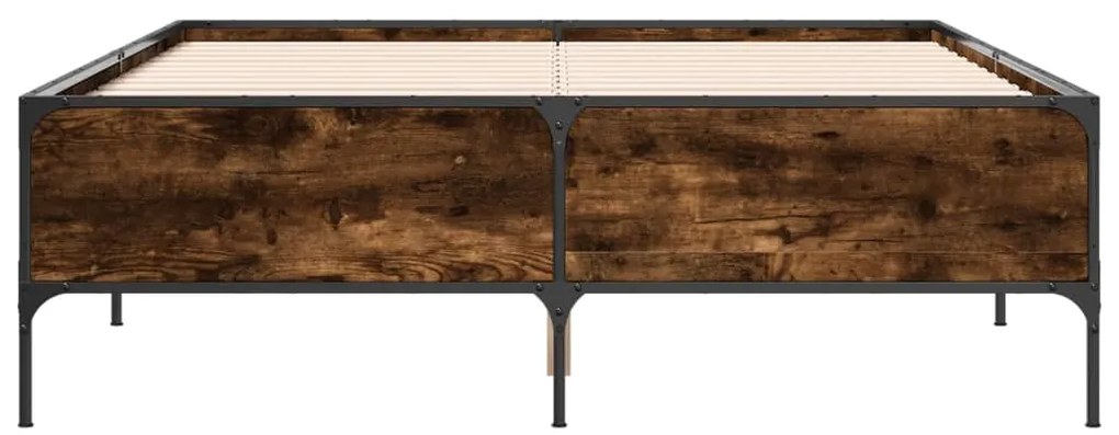 Estrutura de cama 150x200 cm derivados madeira/metal