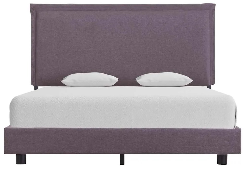 Estrutura para cama sem colchão Taupe Tecido 135x190 cm