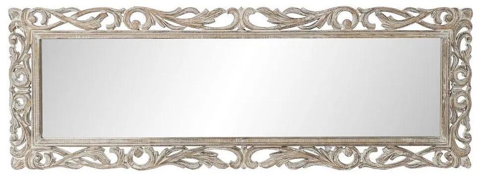 Espelho de parede DKD Home Decor Branco Madeira de mangueira (153 x 3 x 52 cm)