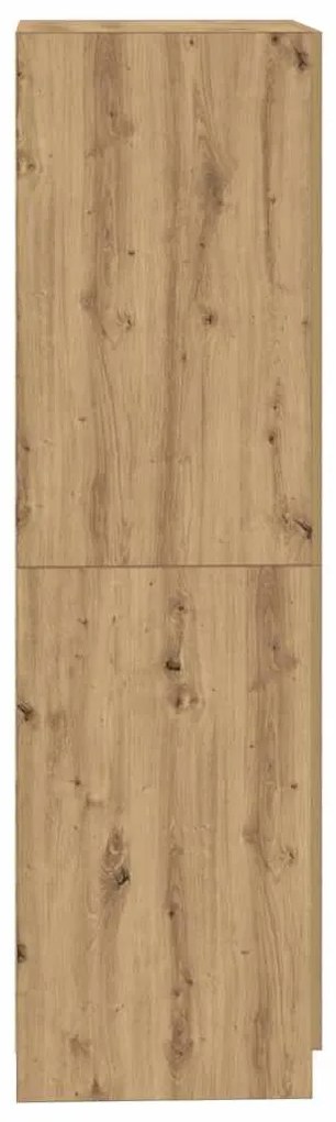 Roupeiro 80x52x180 cm derivados de madeira carvalho artisiano