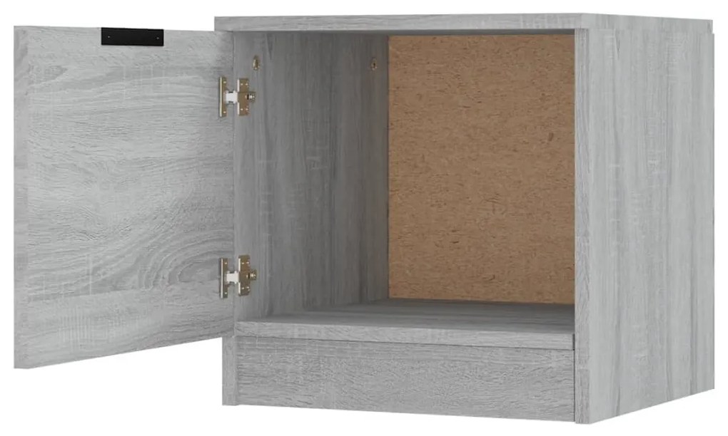 Mesas de cabeceira 2 pcs 40x39x40 cm sonoma cinzento