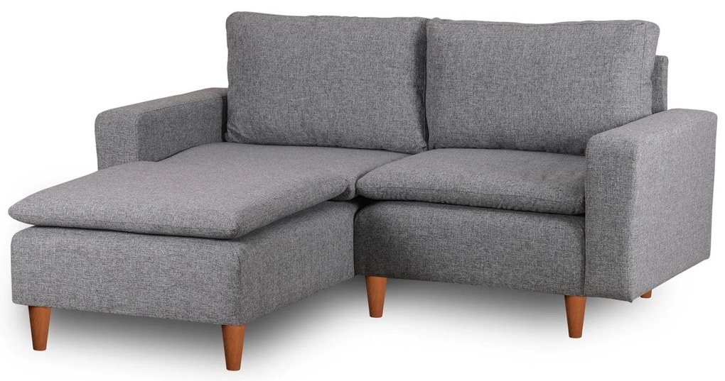 Sofá de Canto Lungo – Cinzento Claro – 180 cm