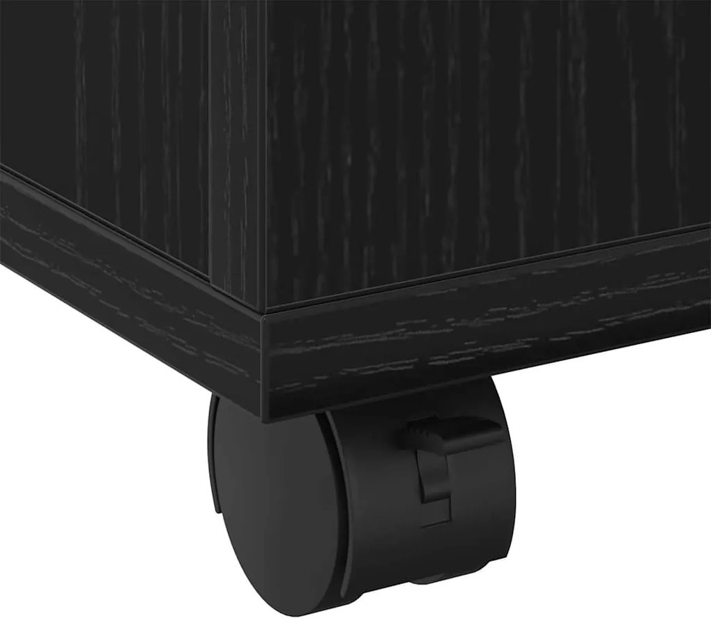 Mesa de Café vidaXL Carvalho Preto 60x60x38 cm Madeira Injetada