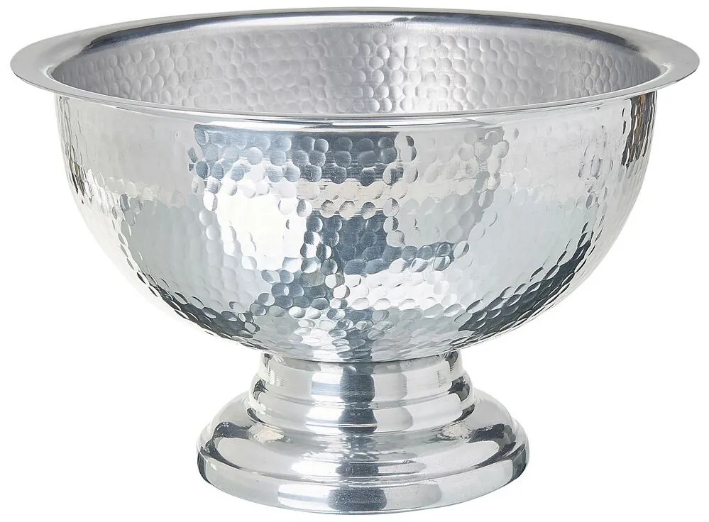 Taça decorativa prateada TIWANAKU Beliani