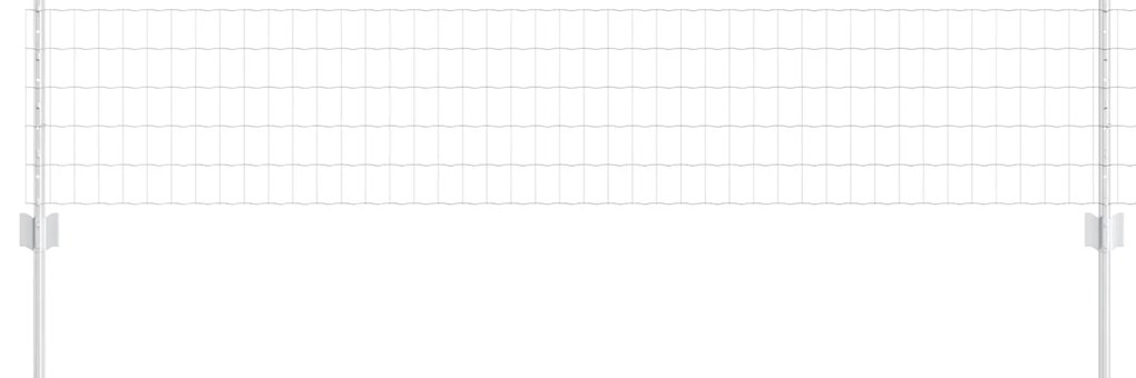 vidaXL Cerca e Poste Prateado 0,4 x 10 m Aço