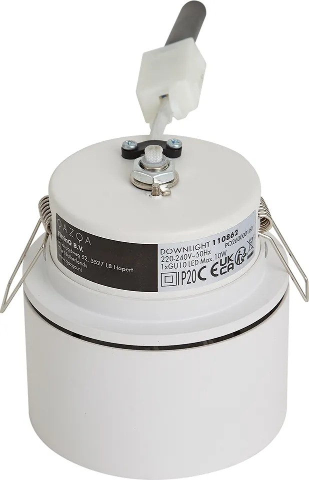 Foco de Encastrar Moderno Branco GU10 50mm - Echo