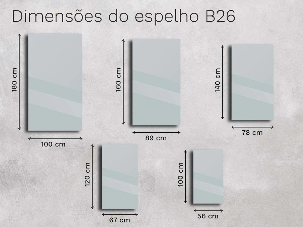 Espelho Base com bisel B26