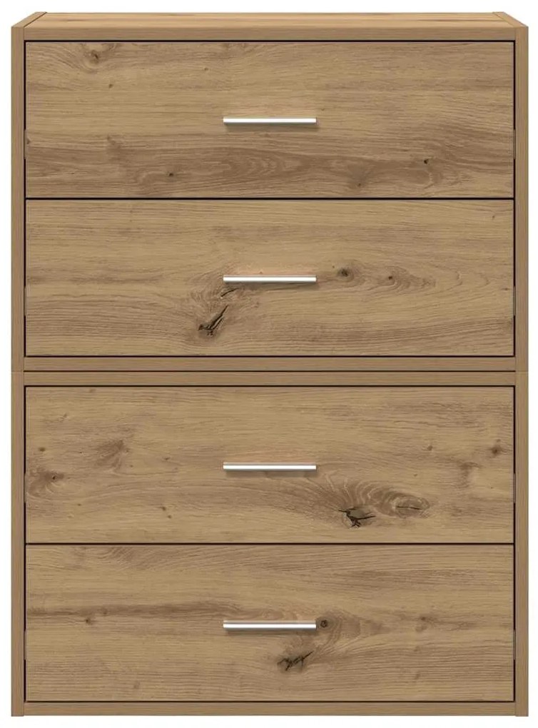 Armários c/ 2 gavetas 2 pcs 60x31x40cm derivados madeira