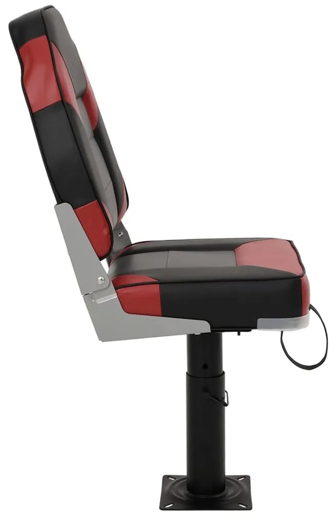 Assentos de barco 2 pcs c/ pedestais ajustáveis e rotação 360°