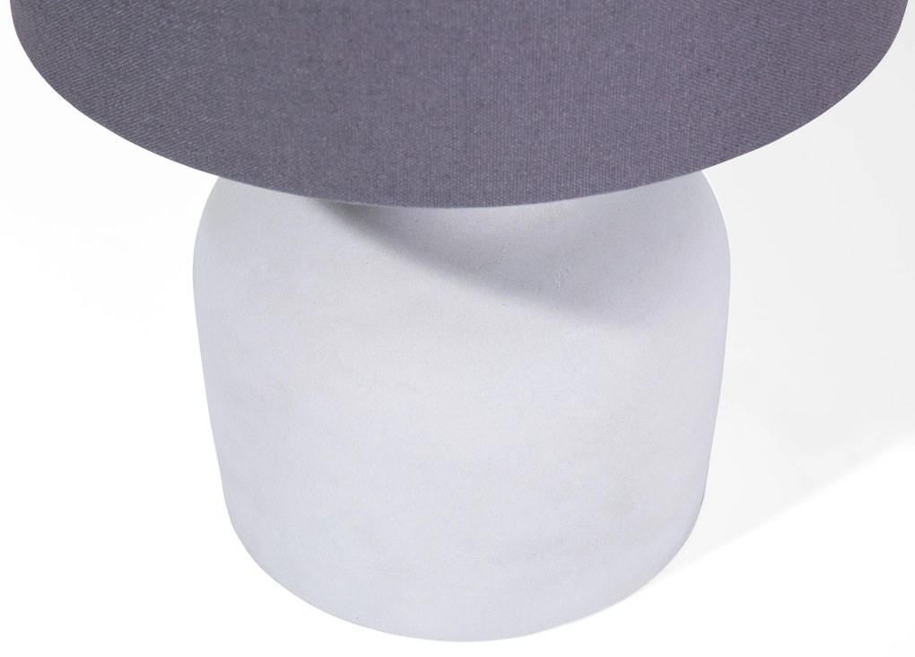 Candeeiro de mesa cinzento BHIMA Beliani