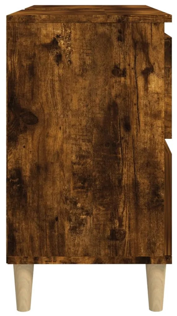 Móvel p/ lavatório 80x33x60 cm deriv. madeira carvalho fumado