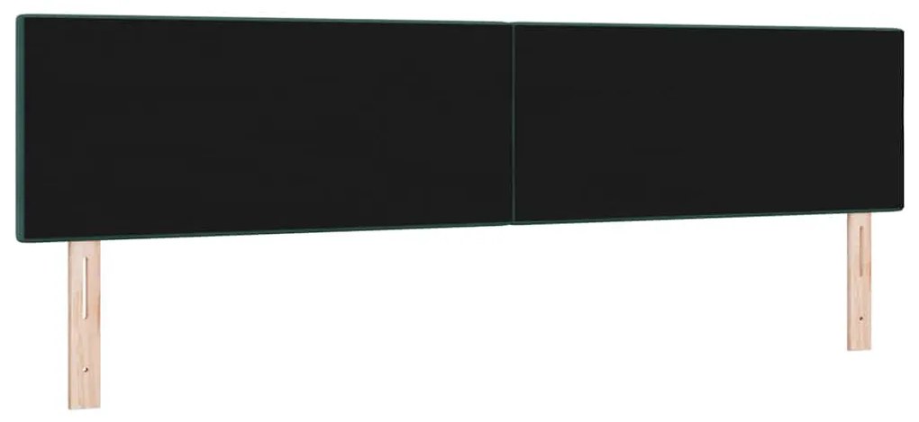Cabeceira vidaXL Tufted com Botões Verde Escuro 200 cm Veludo