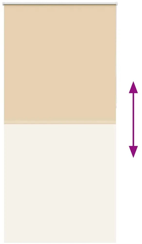 Persiana de enrolar 95x210 cm largura tecido 90,7 cm poliéster