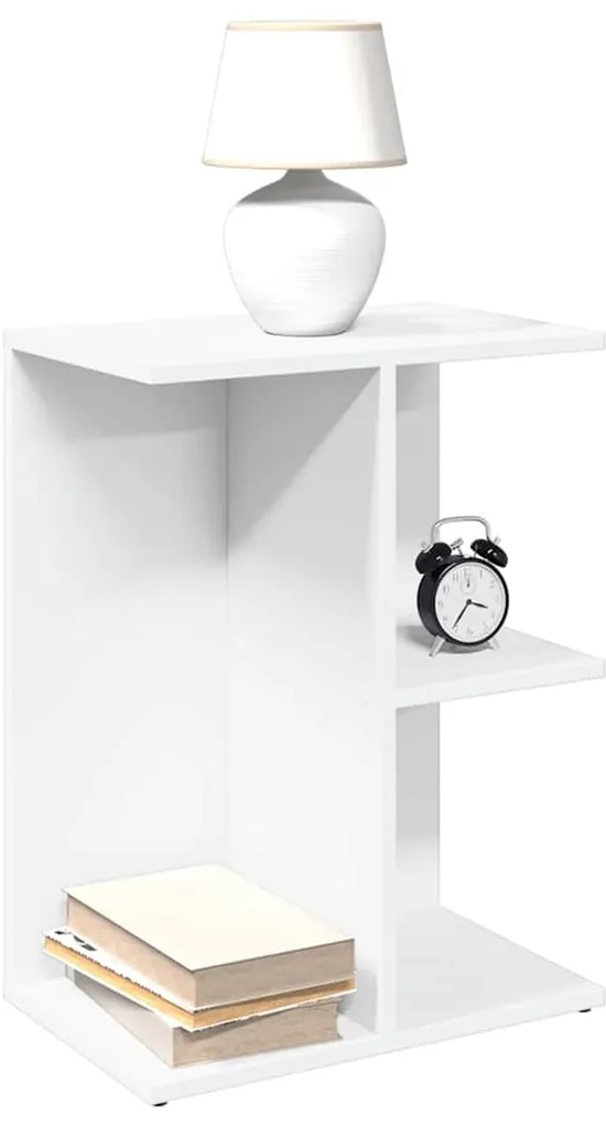 Mesa cabeceira 46,5x29x61cm derivados madeira branco