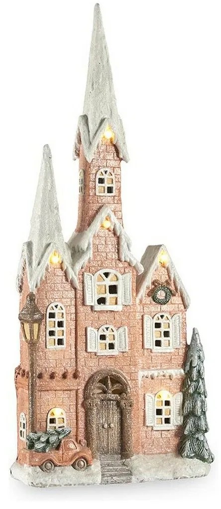 Figura Decorativa Cor de Rosa Música Natal Leve LED Casa Magnésio (20 X 125 X 55 cm)