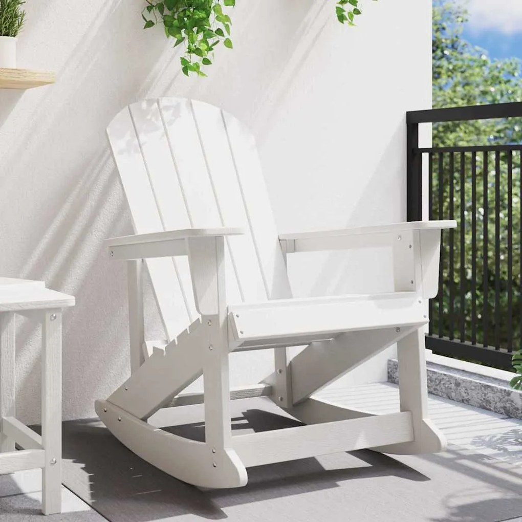 Cadeira Baloiço Adirondack Branca 73.5x92x90 cm HDPE