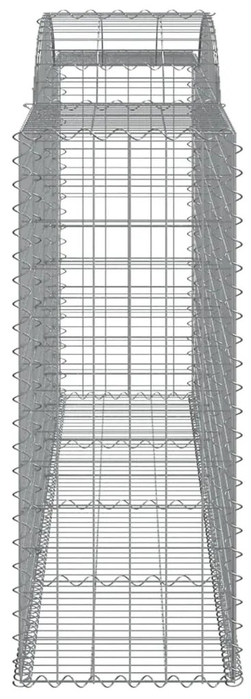 Cestos gabião arqueados 5pcs 300x50x120/140cm ferro galvanizado