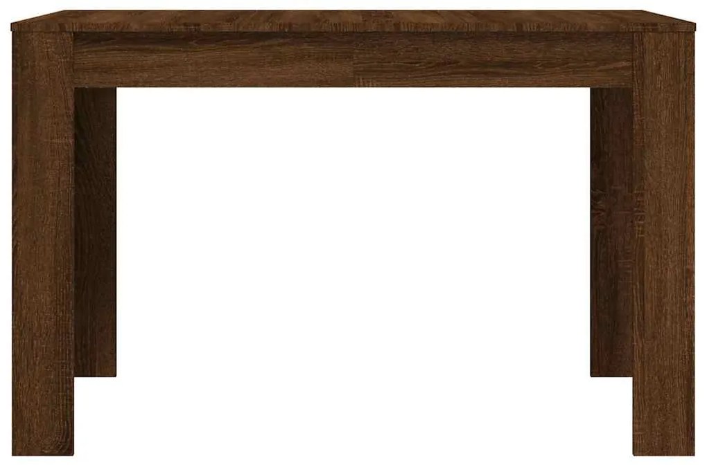 Mesa jantar 120x60x76 cm derivados de madeira carvalho castanho