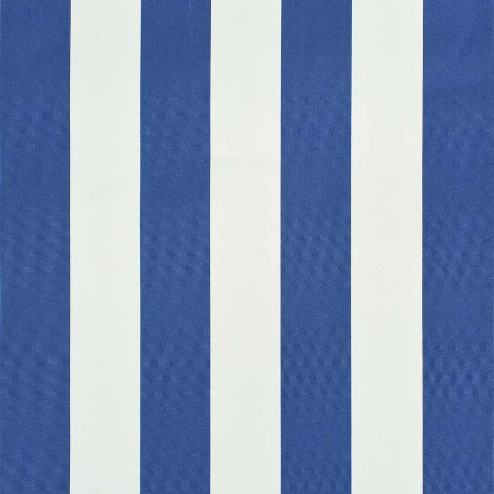Toldo retrátil 250x150 cm azul e branco