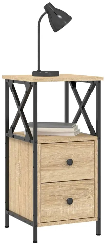 Mesa cabeceira 34x35,5x70 cm derivados madeira carvalho sonoma